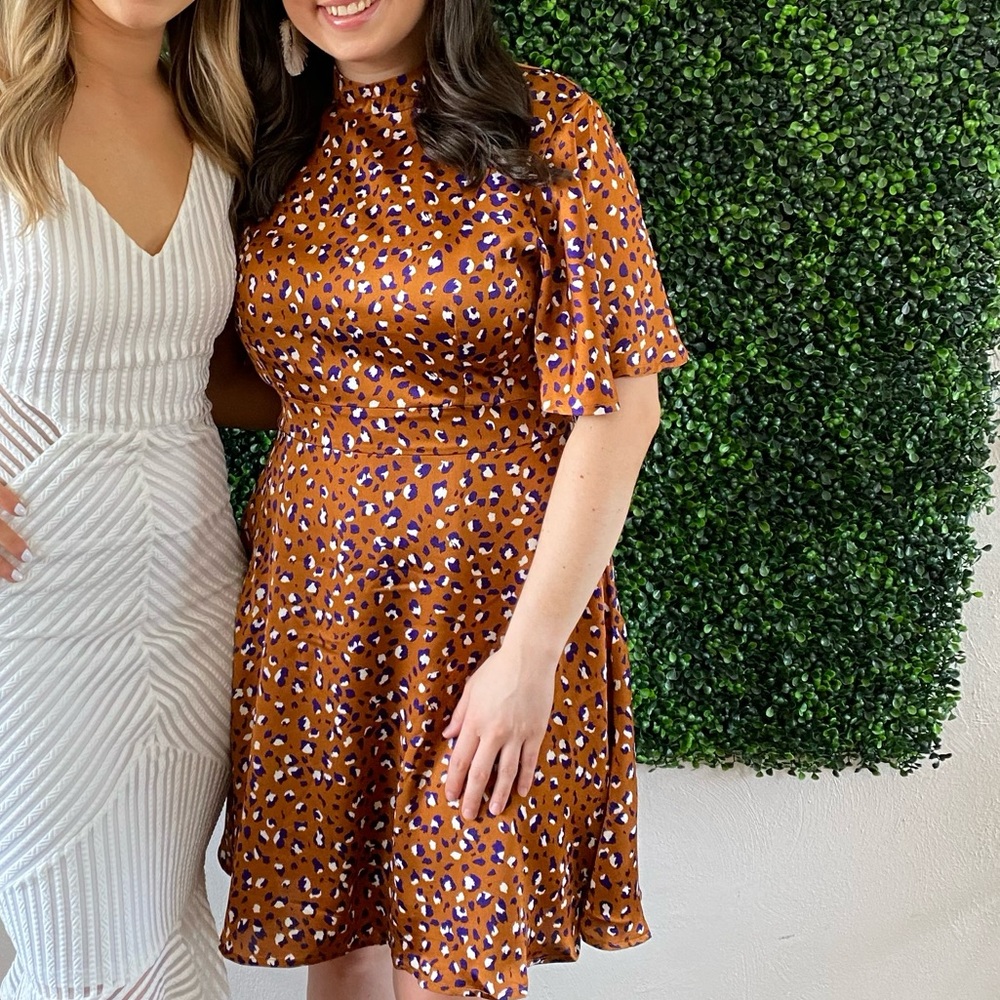 Boohoo Leopard Print Dress
